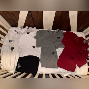 4 sweat sets White, Gray, and Red Apparel Collection